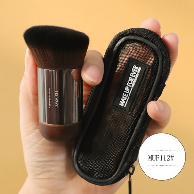 Pensule de machiaj MUF112/124# Pensula pentru fond de ten Loose Power Contour Brush Lustruire lemn natural Frumusețe Machiaj Pensule Instrumente maquiagem