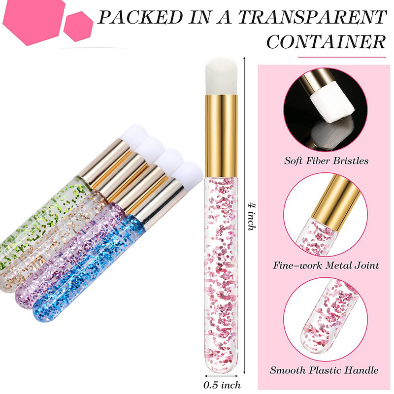 3/5 ks kefka na čistenie mihalníc, šampón na mihalnice, kefka na predlžovanie mihalníc, kozmetické kefky na obočie a nos, nástroje na líčenie, čistiace potreby