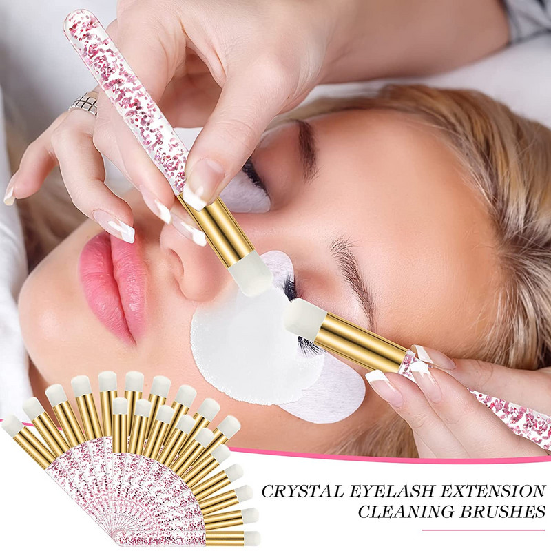 3/5 ks kefka na čistenie mihalníc, šampón na mihalnice, kefka na predlžovanie mihalníc, kozmetické kefky na obočie a nos, nástroje na líčenie, čistiace potreby