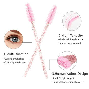 Σετ προμηθειών επέκτασης βλεφαρίδων Lash Micro Brush Tape Glue Ring Eye pad Patch Patch Mascara Wand Applicator Eyelash Tool