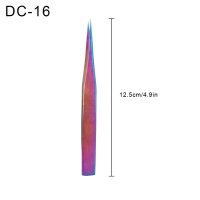 Pensetă pentru sprâncene din oțel inoxidabil VETUS Pensetă pentru extensie de gene false Reparație auxiliară Instrumente pentru gene hiperfine Pensetă pentru machiaj