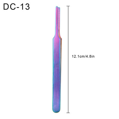 Pensetă pentru sprâncene din oțel inoxidabil VETUS Pensetă pentru extensie de gene false Reparație auxiliară Instrumente pentru gene hiperfine Pensetă pentru machiaj