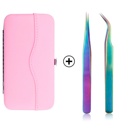 Set de carcase pentru pensete pentru gene de mare precizie, volum din oțel inoxidabil, gene nemagnetice, pensetă pentru ridicare, consumabile pentru extensii de gene