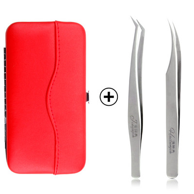 Set de carcase pentru pensete pentru gene de mare precizie, volum din oțel inoxidabil, gene nemagnetice, pensetă pentru ridicare, consumabile pentru extensii de gene