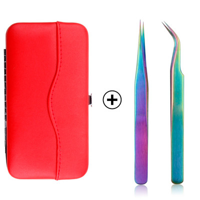 Set de carcase pentru pensete pentru gene de mare precizie, volum din oțel inoxidabil, gene nemagnetice, pensetă pentru ridicare, consumabile pentru extensii de gene