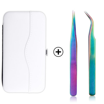 Set de carcase pentru pensete pentru gene de mare precizie, volum din oțel inoxidabil, gene nemagnetice, pensetă pentru ridicare, consumabile pentru extensii de gene