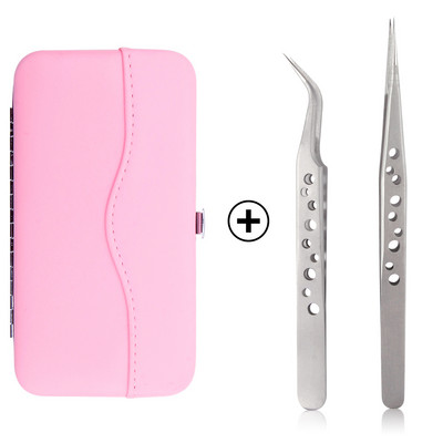 Set de carcase pentru pensete pentru gene de mare precizie, volum din oțel inoxidabil, gene nemagnetice, pensetă pentru ridicare, consumabile pentru extensii de gene