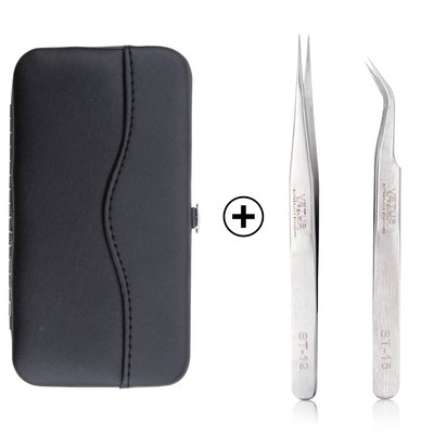 Set de carcase pentru pensete pentru gene de mare precizie, volum din oțel inoxidabil, gene nemagnetice, pensetă pentru ridicare, consumabile pentru extensii de gene