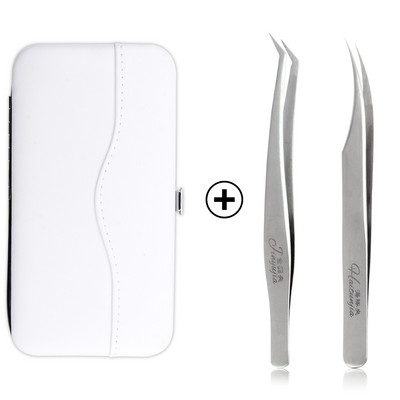 Set de carcase pentru pensete pentru gene de mare precizie, volum din oțel inoxidabil, gene nemagnetice, pensetă pentru ridicare, consumabile pentru extensii de gene