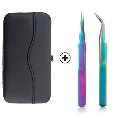 Set de carcase pentru pensete pentru gene de mare precizie, volum din oțel inoxidabil, gene nemagnetice, pensetă pentru ridicare, consumabile pentru extensii de gene