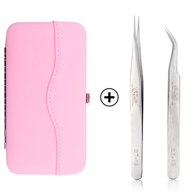 Set de carcase pentru pensete pentru gene de mare precizie, volum din oțel inoxidabil, gene nemagnetice, pensetă pentru ridicare, consumabile pentru extensii de gene