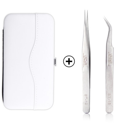 Set de carcase pentru pensete pentru gene de mare precizie, volum din oțel inoxidabil, gene nemagnetice, pensetă pentru ridicare, consumabile pentru extensii de gene