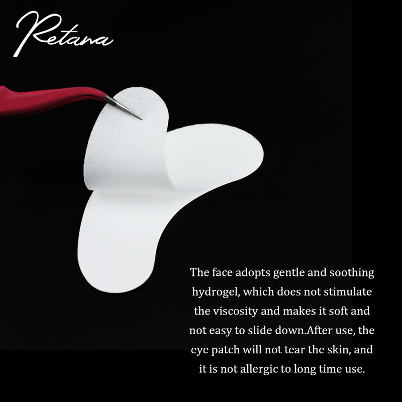 50/100 Blakstienų priauginimo pleistras Priklijuotas popierinis blakstienų priauginimo pleistras po akių pagalvėlėmis be pūkuoto drėkinančio akių popieriaus pleistro