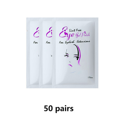 20/50/100 porų akių pagalvėlių blakstienų pagalvėlių gelio pleistras, priklijuotas po blakstienomis dirbtinių blakstienų priauginimo popieriaus lipdukų makiažui