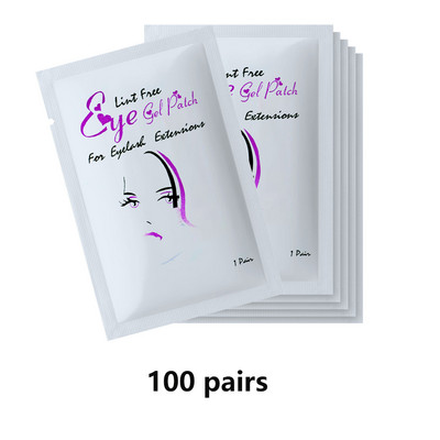 20/50/100 porų akių pagalvėlių blakstienų pagalvėlių gelio pleistras, priklijuotas po blakstienomis dirbtinių blakstienų priauginimo popieriaus lipdukų makiažui