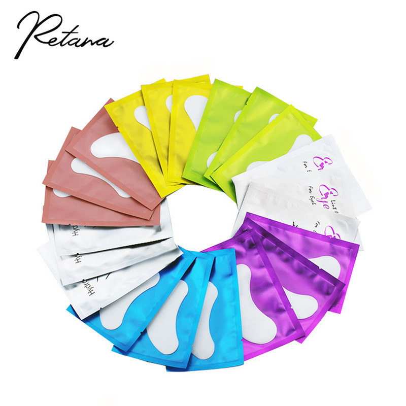 20/50/100 porų akių pagalvėlių blakstienų pagalvėlių gelio pleistras, priklijuotas po blakstienomis dirbtinių blakstienų priauginimo popieriaus lipdukų makiažui