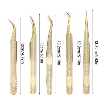 1бр. Пинсети за мигли 3D обемни пинсети за удължаване на мигли Вентилаторни мигли от неръждаема стомана Щипка за вежди Изкуствени мигли Инструменти за грим