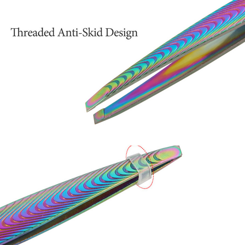 1vnt Profesionalus antakių pincetas plaukų šalinimo spaustukais iš nerūdijančio plieno antakių žnyplės, barzdos plėšiklio antakių makiažo priemonės