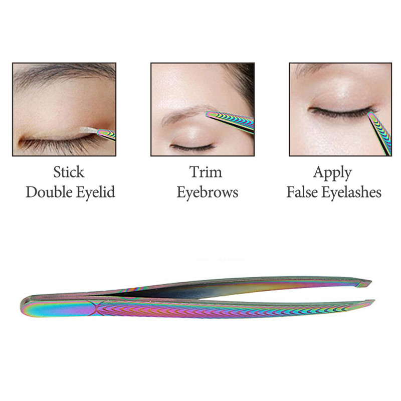 1vnt Profesionalus antakių pincetas plaukų šalinimo spaustukais iš nerūdijančio plieno antakių žnyplės, barzdos plėšiklio antakių makiažo priemonės