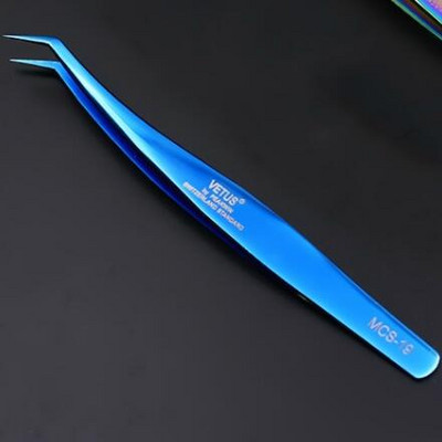 100% originalne originalne Vetus pincete MCS Series Premium Eyelash Extensions Pincete za uljepšavanje šminke Pincete s ultra finim vrhom