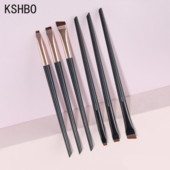 KSHBO 3Pcs Eye Makeup Kists Flat Eyeliner Eyeliner Kist Professional Angled Eyes Brow Pincel Maquiagem Make Up Kozmetički alati