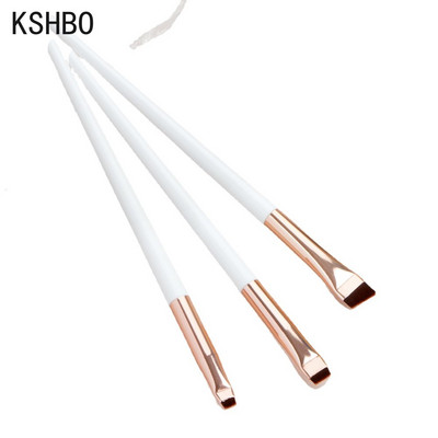 KSHBO 3Pcs Eye Makeup Kists Flat Eyeliner Eyeliner Kist Professional Angled Eyes Brow Pincel Maquiagem Make Up Kozmetički alati