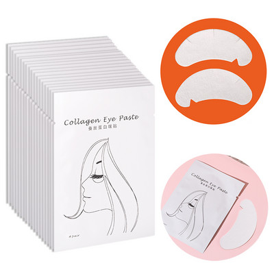 25/50/100 porų akių pleistrų po blakstienų pagalvėlėmis, skirtomis statyti hidrogelines popierines pleistras Rožiniai pūkuoti lipdukai dirbtinėms blakstienoms