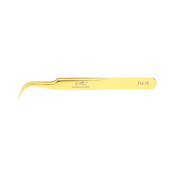 2020 FUNMIX New Gold υψηλής ποιότητας τσιμπιδάκια από ανοξείδωτο ατσάλι Eyelash Extension Beauty Precision Tweezers