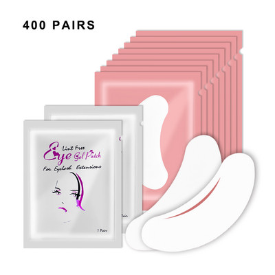 400 Pairs Eyelash Patch Pads Under Eye Patches Eyepatch Eyelash Pads Eye stickers Eyelash Extension Patch Patches Hydrogel