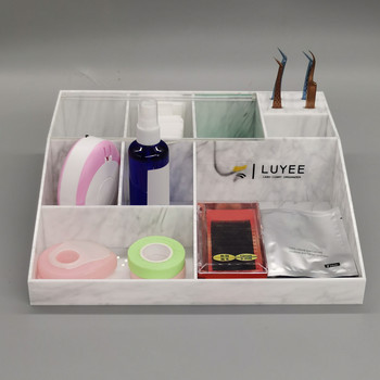 Държач за пинсети Кутия за съхранение Органайзер за четка за грим Органайзер за грим Аксесоари за удължаване на мигли Кутия за съхранение на инструменти Дисплей