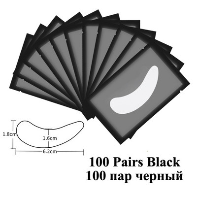 100 pari trepavica Gel flaster za cijepljenje trepavica ispod jastučića Flasteri za oči za ekstenzije trepavica Papirnate naljepnice za omote Alati za šminkanje