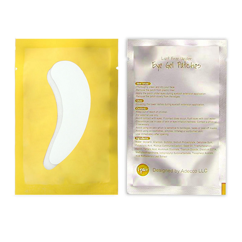 100 pari trepavica Gel flaster za cijepljenje trepavica ispod jastučića Flasteri za oči za ekstenzije trepavica Papirnate naljepnice za omote Alati za šminkanje