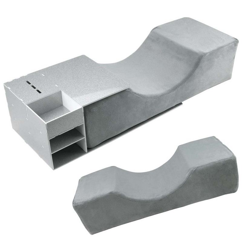 Jastuk za trepavice Naslon za glavu Potpora za vrat Jastuk za trepavice Nacijepljene trepavice Jastuk za produženje trepavica od memorijske pjene s džepnim alatima za šminkanje