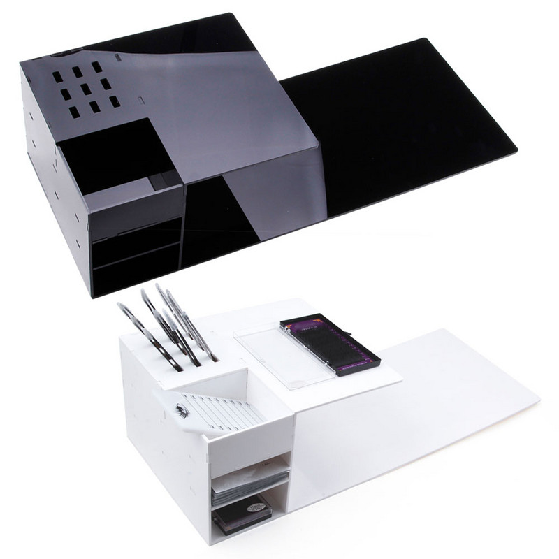 Blakstienų priauginimo pagalvės lentyna Blakstienų pagalvė Atminties putos blakstienų priauginimui Makiažo įrankiai Grožio salonas Kaklas Akrilo ekranas