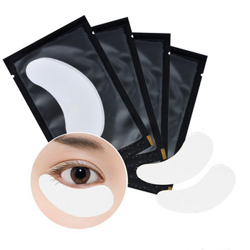 100 Pairs Pairs Lint Pads Gel Under Eye Ενυδατικά μπαλώματα χαρτιού για τα μάτια Εμβολιασμένες βλεφαρίδες Extension Eye Tips Αυτοκόλλητο Wraps Tool Makeup