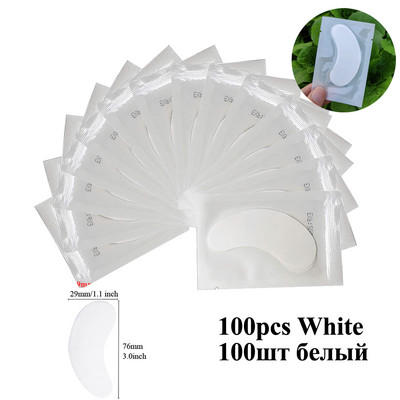 100 pari Jastučići s gelom za ispod očiju koji ne ostavljaju dlačice Hidratantni flasteri za oči Papirnati flasteri Nacijepljene ekstenzije trepavica Savjeti za oči Naljepnice Alat za šminkanje