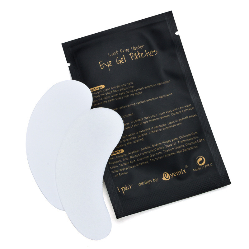 100 pari Jastučići s gelom za ispod očiju koji ne ostavljaju dlačice Hidratantni flasteri za oči Papirnati flasteri Nacijepljene ekstenzije trepavica Savjeti za oči Naljepnice Alat za šminkanje