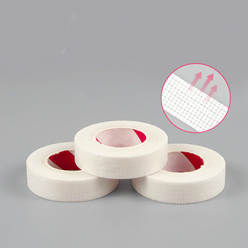 5Rolls 9M Медицинска лента за удължаване на мигли Лепенки за под очите Бели хартиени изолационни лепенки за мигли