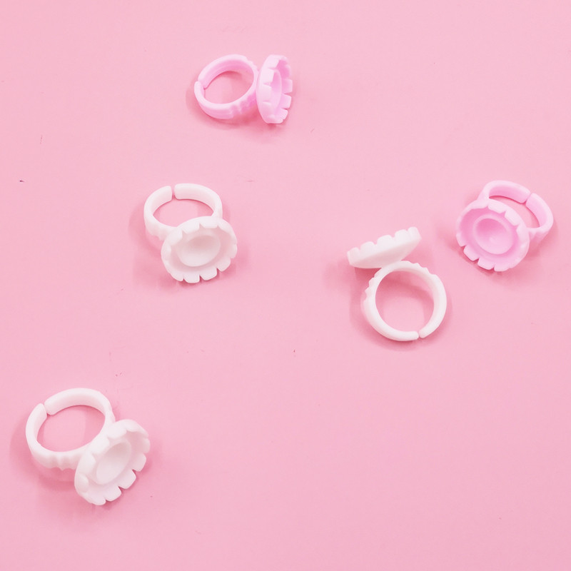 RISI Veleprodajni jednokratni prstenovi ljepila za ekstenzije trepavica Držač ljepila za ekstenzije trepavica Držač spremnika za ljepilo Pigment za tetovažu