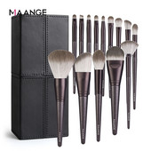 MAANGE 7/12/14PCS Set kistova za šminkanje s držačem Puder za lice Veliki puder u prahu Rumenilo Sjenilo Korektor Beauty Make up Tools