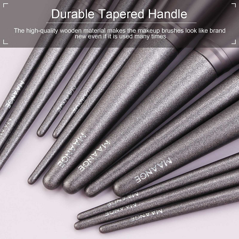 MAANGE 7/12/14PCS Set kistova za šminkanje s držačem Puder za lice Veliki puder u prahu Rumenilo Sjenilo Korektor Beauty Make up Tools