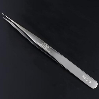 Pensetă pentru gene Vetus Original 100% pentru extensie de gene cu volum 3D 6D Vârf super fin Pensetă pentru machiaj cu închidere excelentă