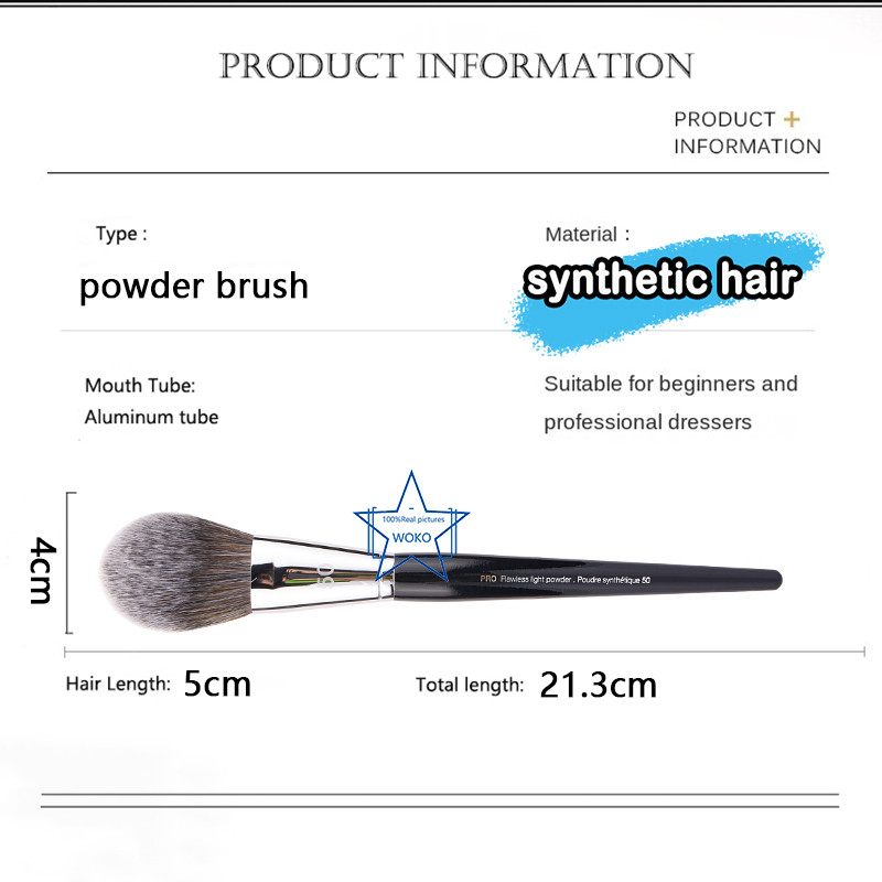 S50 kist za učvršćivanje pudera Contour Powder Blush Bronzer Kistovi za šminkanje Pahuljasti pahuljasti puder za puder za učvršćivanje na sve strane Alat za šminkanje