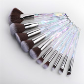 FLD Diamond Fan Sminkecsetek Púder Alapozó Szemhéjpúder Szemöldök Arc Kozmetika Sminkecsetkészlet Brochas Maquillajes