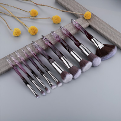 FLD Diamond Fan Sminkecsetek Púder Alapozó Szemhéjpúder Szemöldök Arc Kozmetika Sminkecsetkészlet Brochas Maquillajes