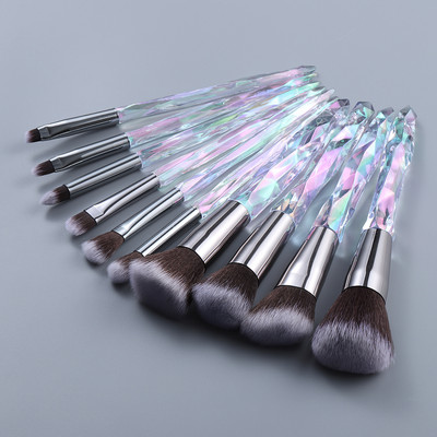 FLD Diamond Fan Sminkecsetek Púder Alapozó Szemhéjpúder Szemöldök Arc Kozmetika Sminkecsetkészlet Brochas Maquillajes