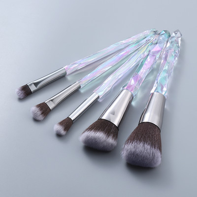 FLD Diamond Fan Sminkecsetek Púder Alapozó Szemhéjpúder Szemöldök Arc Kozmetika Sminkecsetkészlet Brochas Maquillajes