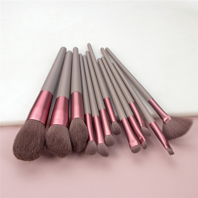 Set de pensule de machiaj din lemn FLD, pudră de păr naturală, pentru fond de ten, fard de pleoape, fard de obraz pentru sprâncene, corector, instrumente cosmetice