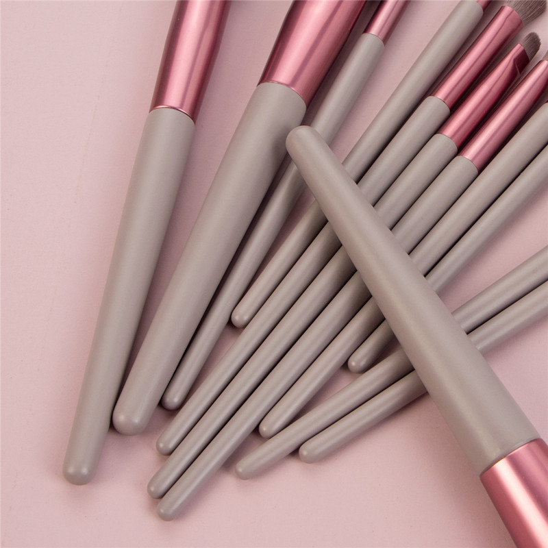 Set de pensule de machiaj din lemn FLD, pudră de păr naturală, pentru fond de ten, fard de pleoape, fard de obraz pentru sprâncene, corector, instrumente cosmetice