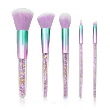 Νέα 4/5 τεμ. Pink Purple White Diamond Unicorn Crystal Brushes Makeup Set Shinny Foundation Blending Face Brush maquillaje